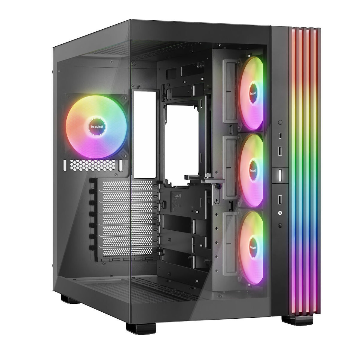 Be Quiet Light Base 600 LX Gaming Midi Tower Κουτί Υπολογιστή με Πλαϊνό Παράθυρο και RGB Φωτισμό Μαύρο
