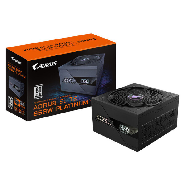 Gigabyte Aorus Elite P850W 850W Μαύρο Τροφοδοτικό Υπολογιστή Full Modular 80 Plus Platinum