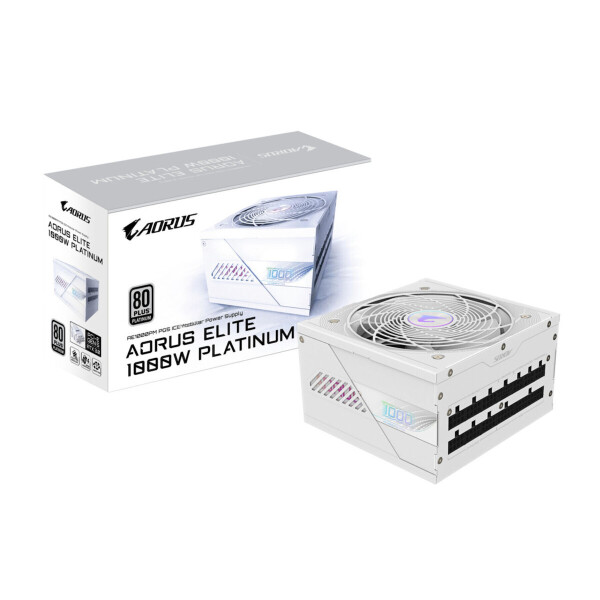 Gigabyte Aorus Elite P1000W 1000W Λευκό Τροφοδοτικό Υπολογιστή Full Modular 80 Plus Platinum