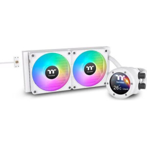 Thermaltake TH240 Ultra EX Snow Edition v2 Υδρόψυξη Επεξεργαστή Διπλού Ανεμιστήρα 120mm για Socket AM4/AM5/1700/1200/115x με ARGB Φωτισμό