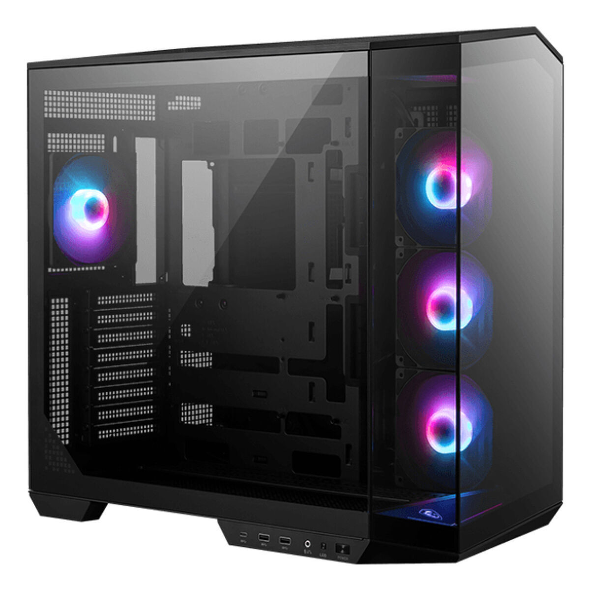 MSI MAG PANO 100R PZ Gaming Midi Tower Κουτί Υπολογιστή με RGB Φωτισμό Μαύρο