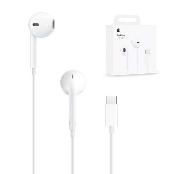 Apple Earpods MYQY3 Handsfree Ακουστικά με Βύσμα USB-C Λευκό