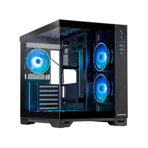 Chieftec Visio GM-30B-TG-OP Gaming Cube Κουτί Υπολογιστή με Πλαϊνό Παράθυρο Μαύρο