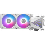 MSI MAG CoreLiquid Υδρόψυξη Επεξεργαστή Διπλού Ανεμιστήρα 120mm για Socket AM4/AM5/1700/1200/115x με ARGB Φωτισμό Λευκή