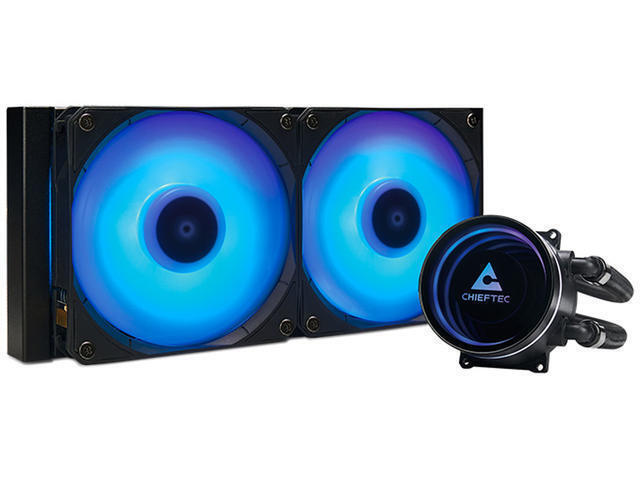 Chieftec Iceberg 24 Υδρόψυξη Επεξεργαστή Διπλού Ανεμιστήρα 120mm για Socket AM4/AM5/1700/1200/115x με RGB Φωτισμό