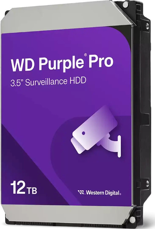 Western Digital Purple Pro Surveillance 12TB HDD Σκληρός Δίσκος 3.5 SATA III 7200rpm με 512MB Cache για Καταγραφικό Κωδικός WD122PURP