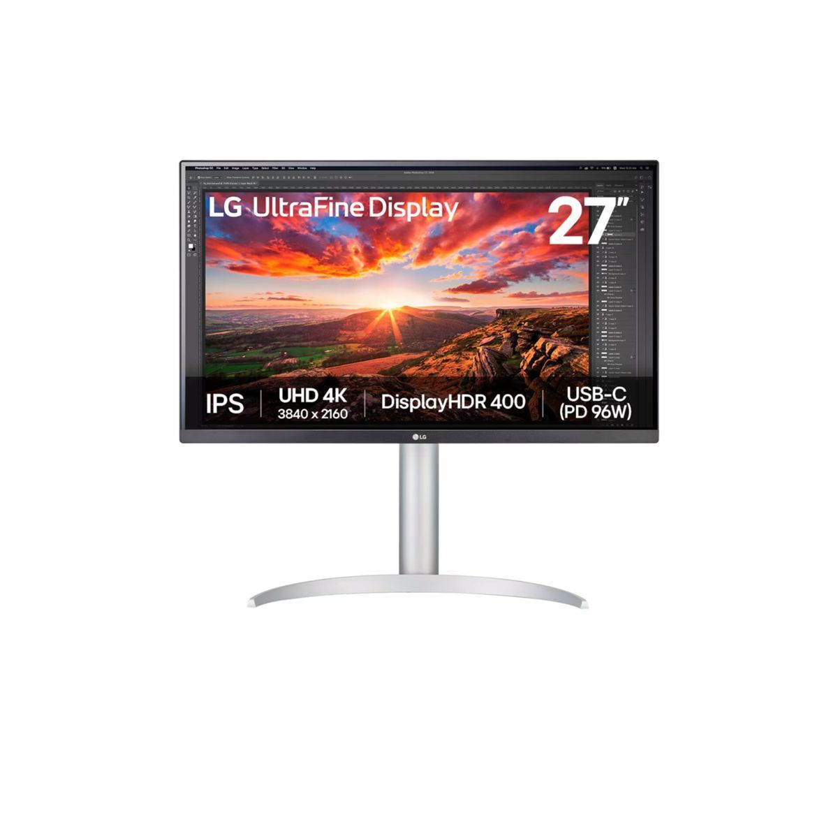 LG 27UP850K-W IPS HDR Monitor 27 4K 3840x2160 με Χρόνο Απόκρισης 4ms GTG