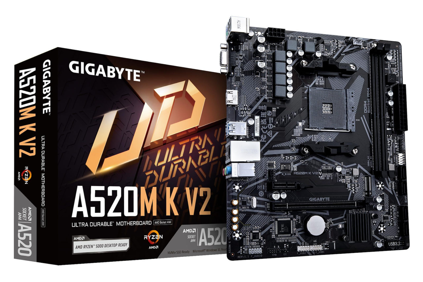 Gigabyte A520M K V2 rev. 1.0 Motherboard Micro ATX με AMD AM4 Socket