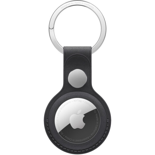 Apple Finewoven Key Ring Θήκη Δερμάτινη για AirTag σε Μαύρο χρώμα