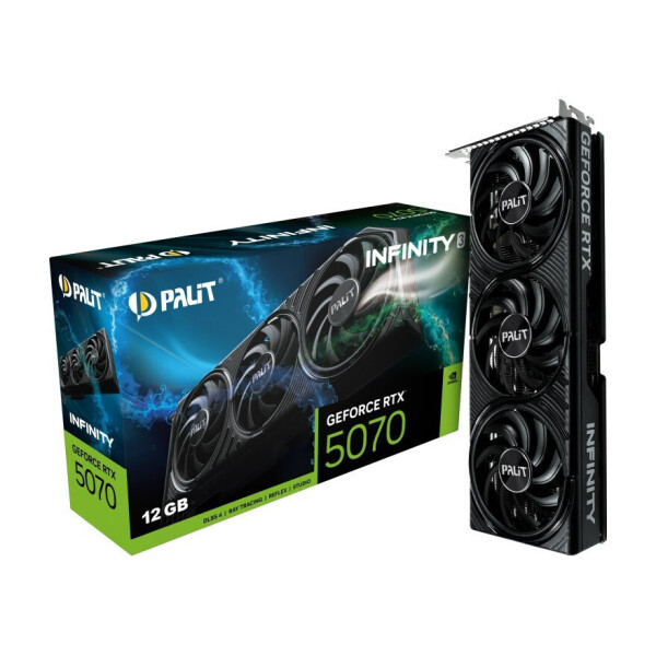 Palit GeForce RTX 5070 12GB GDDR7 Infinity 3 Κάρτα Γραφικών Κωδικός NE75070019K9-GB2050S