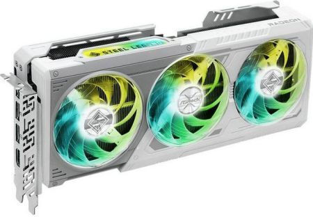 ASRock Radeon RX 9070 16GB GDDR6 Steel Legend OC Κάρτα Γραφικών Κωδικός 90-GA5EZZ-00UANF