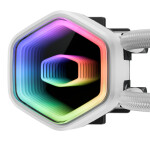 CoolerMaster MasterLiquid 240 Core II Υδρόψυξη Επεξεργαστή Διπλού Ανεμιστήρα 120mm για Socket 1700/1200/115x με ARGB Φωτισμό Λευκή