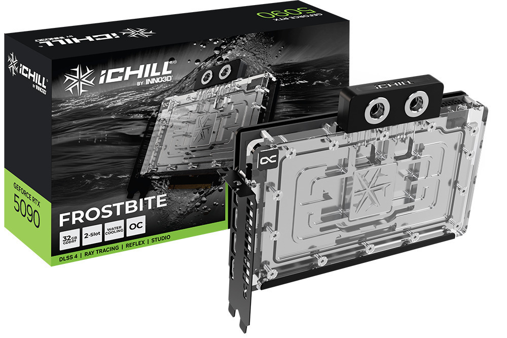 Inno 3D GeForce RTX 5090 32GB GDDR7 iChill Frostbite Κάρτα Γραφικών Κωδικός C50903-32D7X-1759FB