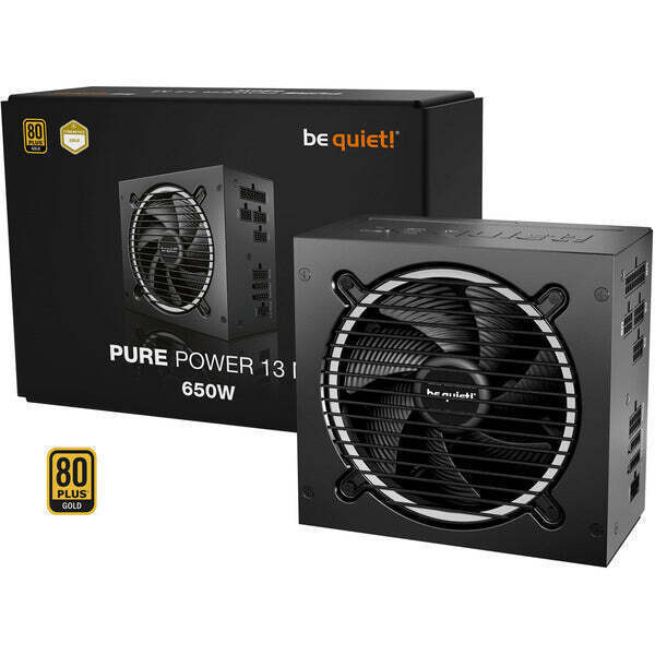 Be Quiet Pure Power 13 M 650W Μαύρο Τροφοδοτικό Υπολογιστή Full Modular 80 Plus Gold
