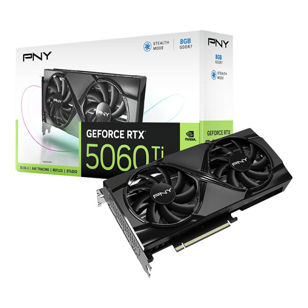 PNY GeForce RTX 5060 Ti 8GB GDDR7 Dual Fan Κάρτα Γραφικών Κωδικός VCG5060T8DFXPB1