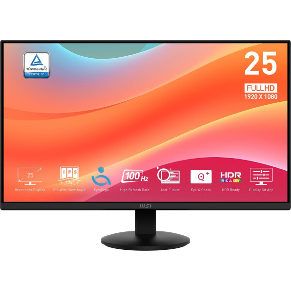 MSI PRO MP242L IPS HDR Monitor 24.5 FHD 1920x1080 με Χρόνο Απόκρισης 4ms GTG
