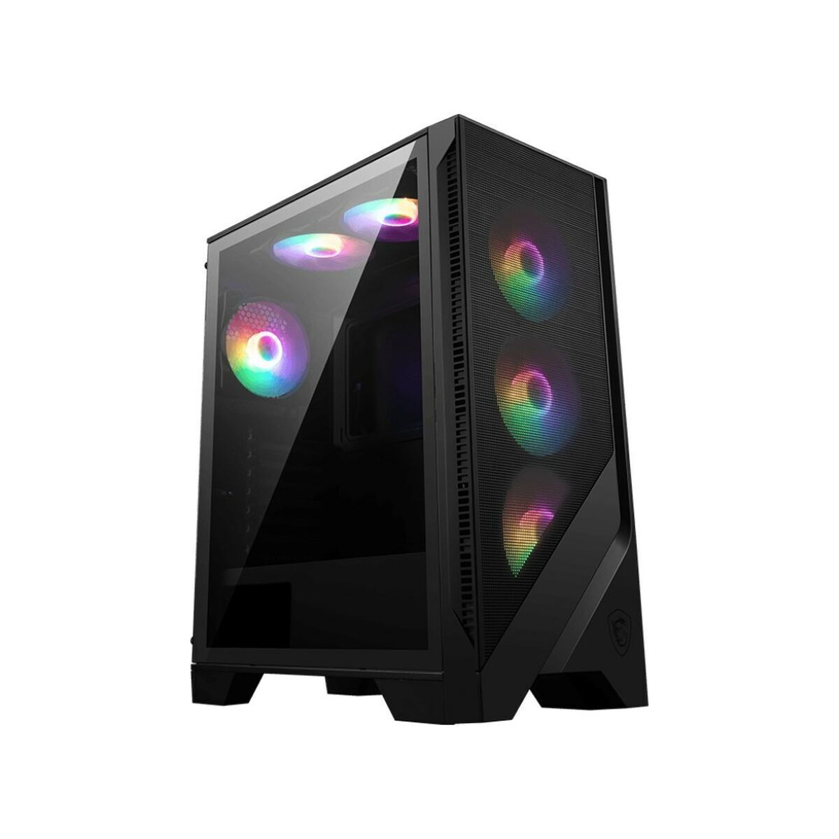 MSI MAG Forge 120A Airflow Gaming Midi Tower Κουτί Υπολογιστή με Πλαϊνό Παράθυρο και RGB Φωτισμό Μαύρο
