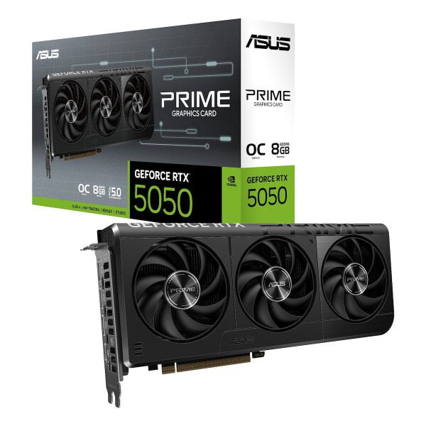 Asus GeForce RTX 5050 8GB GDDR6 Prime OC Κάρτα Γραφικών Κωδικός 90YV0N70-M0NA00