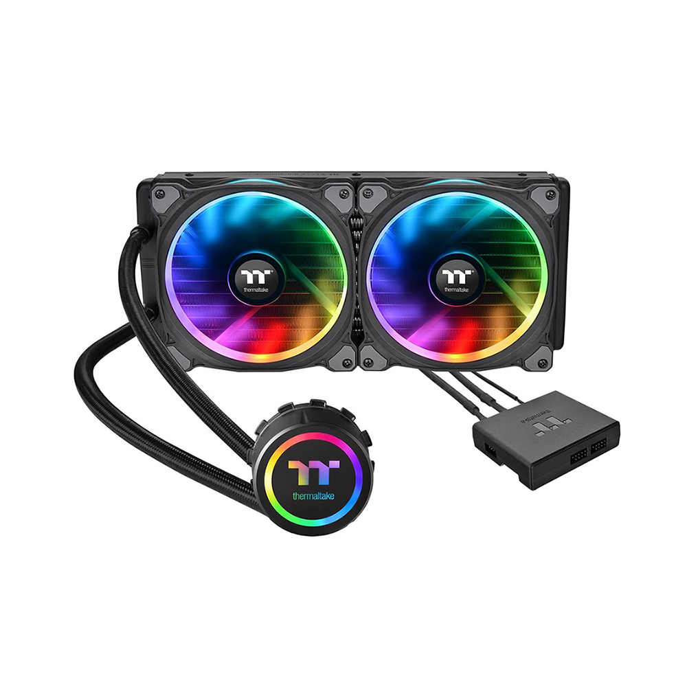 Thermaltake Floe Riing RGB 280 TT Premium Edition Υδρόψυξη Επεξεργαστή Διπλού Ανεμιστήρα 140mm για Socket AM4/1200/115x