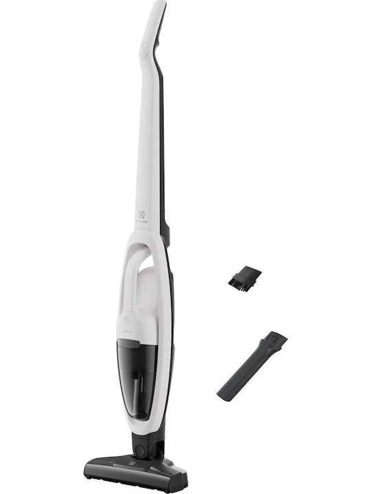Electrolux Επαναφορτιζόμενη Σκούπα Stick 18V Λευκή ES31CB18SH