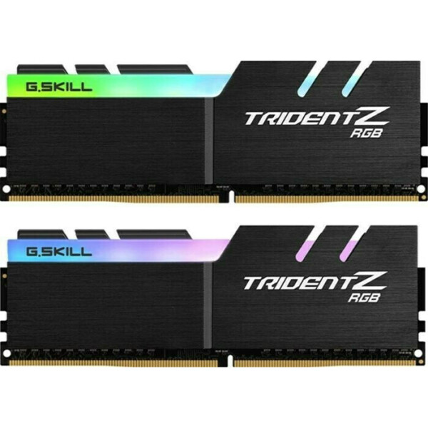 G.Skill Trident Z RGB DDR4 16GB RAM με 2x8GB Modules και Ταχύτητα 3200 για Desktop Κωδικός F4-3200C16D-16GTZRX