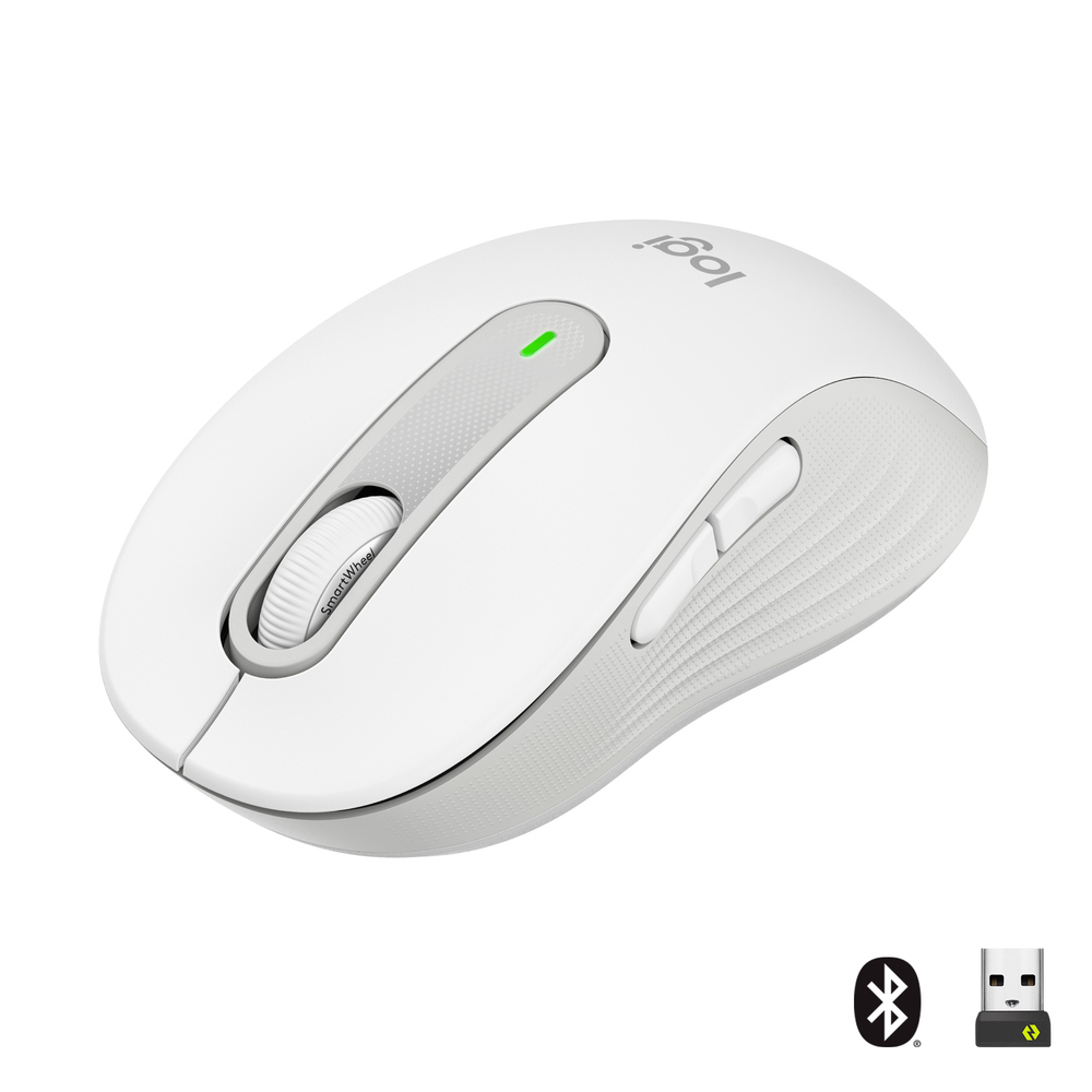 Logitech Signature M650 Ασύρματο Bluetooth Ποντίκι Off-White