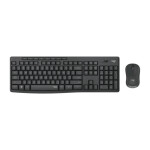 Logitech MK295 Silent Ασύρματο Σετ Πληκτρολόγιο Ποντίκι Αγγλικό US Γκρι