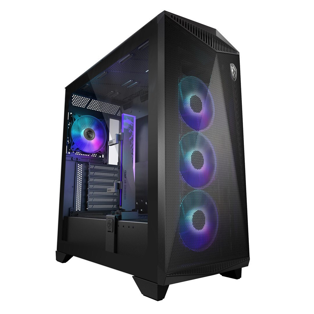 MSI MPG GUNGNIR 300R AIRFLOW Midi Tower Κουτί Υπολογιστή με Πλαϊνό Παράθυρο και RGB Φωτισμό Μαύρο