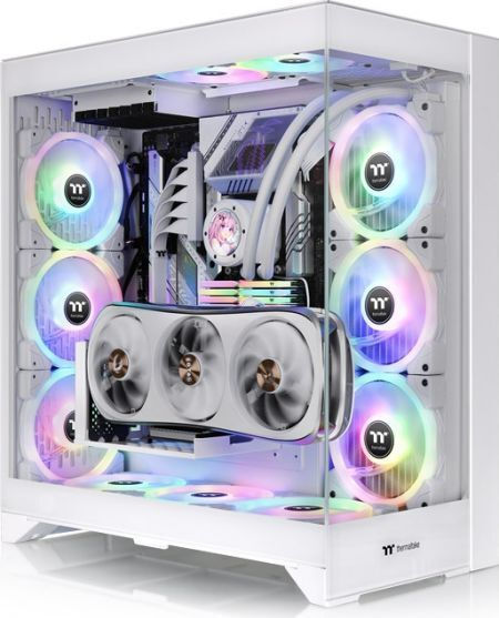 Thermaltake CTE E600 MX Gaming Midi Tower Κουτί Υπολογιστή με RGB Φωτισμό Snow