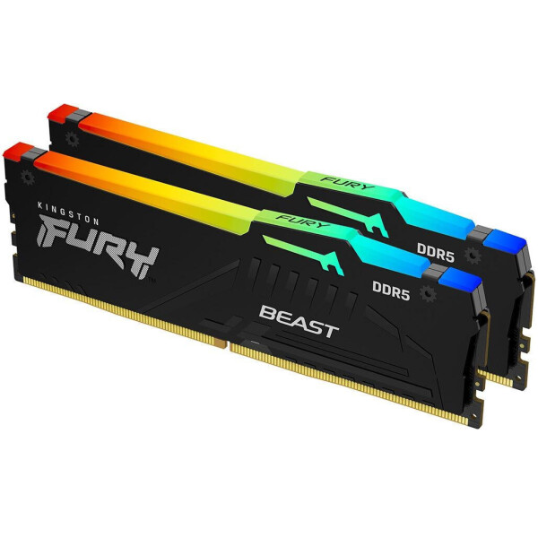 Kingston FURY Beast DDR5 128GB RAM με 2x64GB Modules και Ταχύτητα 5600 για Desktop Κωδικός KF556C36BBEAK2-128