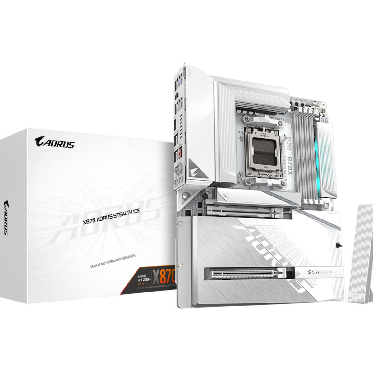 Gigabyte X870 AORUS STEALTH ICE Wi-Fi Motherboard ATX με AMD AM5 Socket