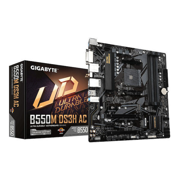 Gigabyte B550M DS3H AC R2 Wi-Fi Motherboard Micro ATX με AMD AM4 Socket
