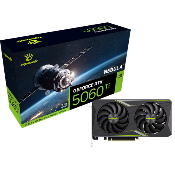 Manli GeForce RTX 5060 Ti 8GB GDDR7 Nebula Κάρτα Γραφικών N777506TIM26500