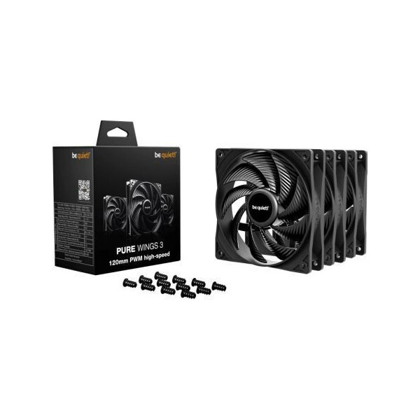 Be Quiet Pure Wings 3 HS Case Fan 120mm με Σύνδεση 4-Pin PWM