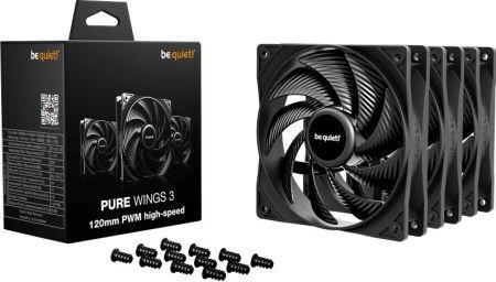 Be Quiet Pure Wings 3 HS Case Fan 120mm με Σύνδεση 4-Pin PWM