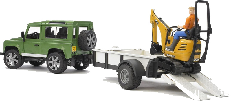 Bruder Σετ με Αυτοκίνητο Land Rover για 3 Ετών