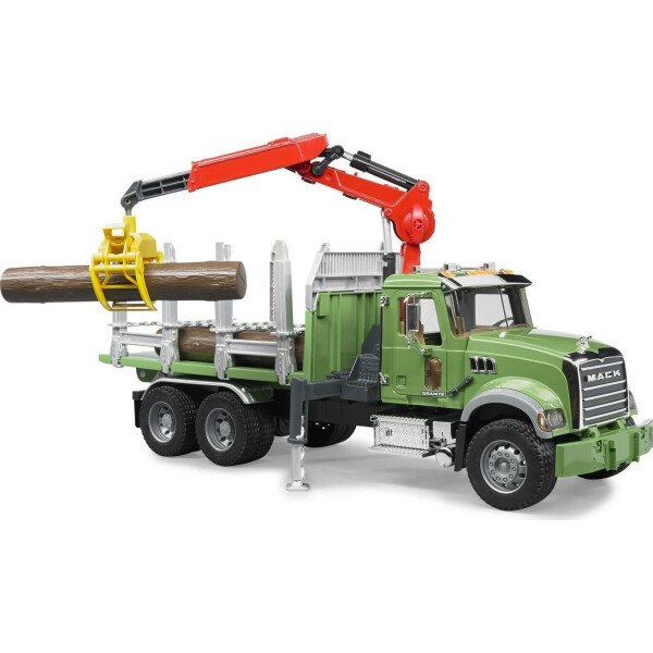 Bruder Φορτηγό Mack Granite Timber Truck with 3 Trunks για 3 Ετών