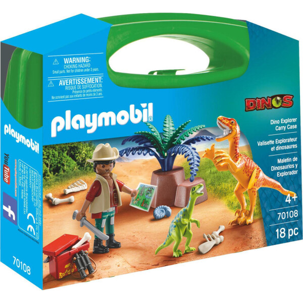 Playmobil Βαλιτσάκι Dinos Dino Explorer Carry Case για 4 ετών