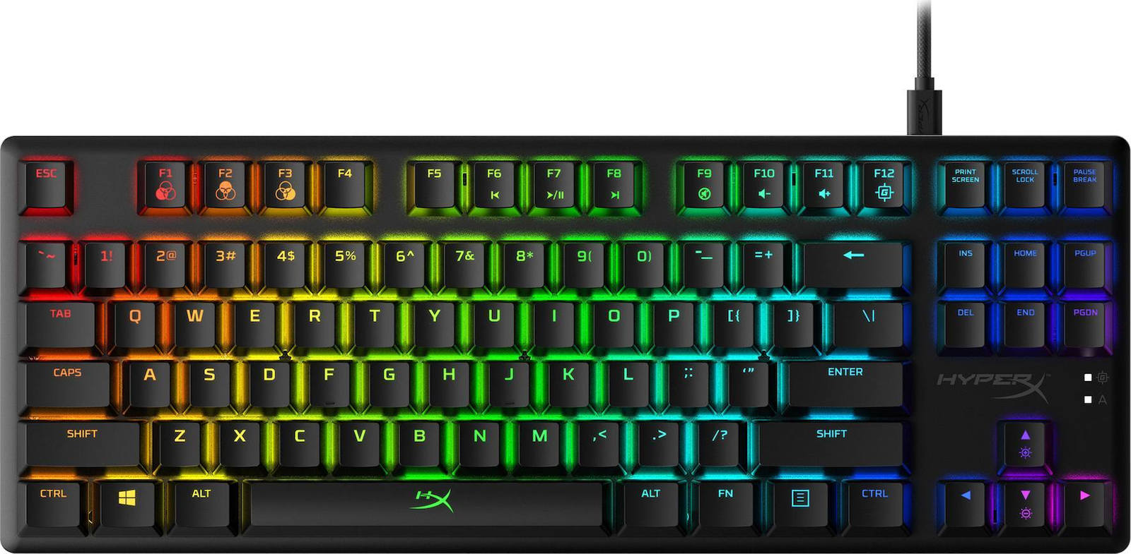 HyperX Alloy Origins Core Gaming Μηχανικό Πληκτρολόγιο Tenkeyless με HyperX Aqua διακόπτες και RGB φωτισμό Αγγλικό US
