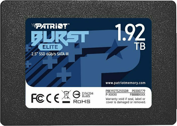 Patriot Burst Elite SSD 1.9TB 2.5 SATA III Κωδικός PBE192TS25SSDR