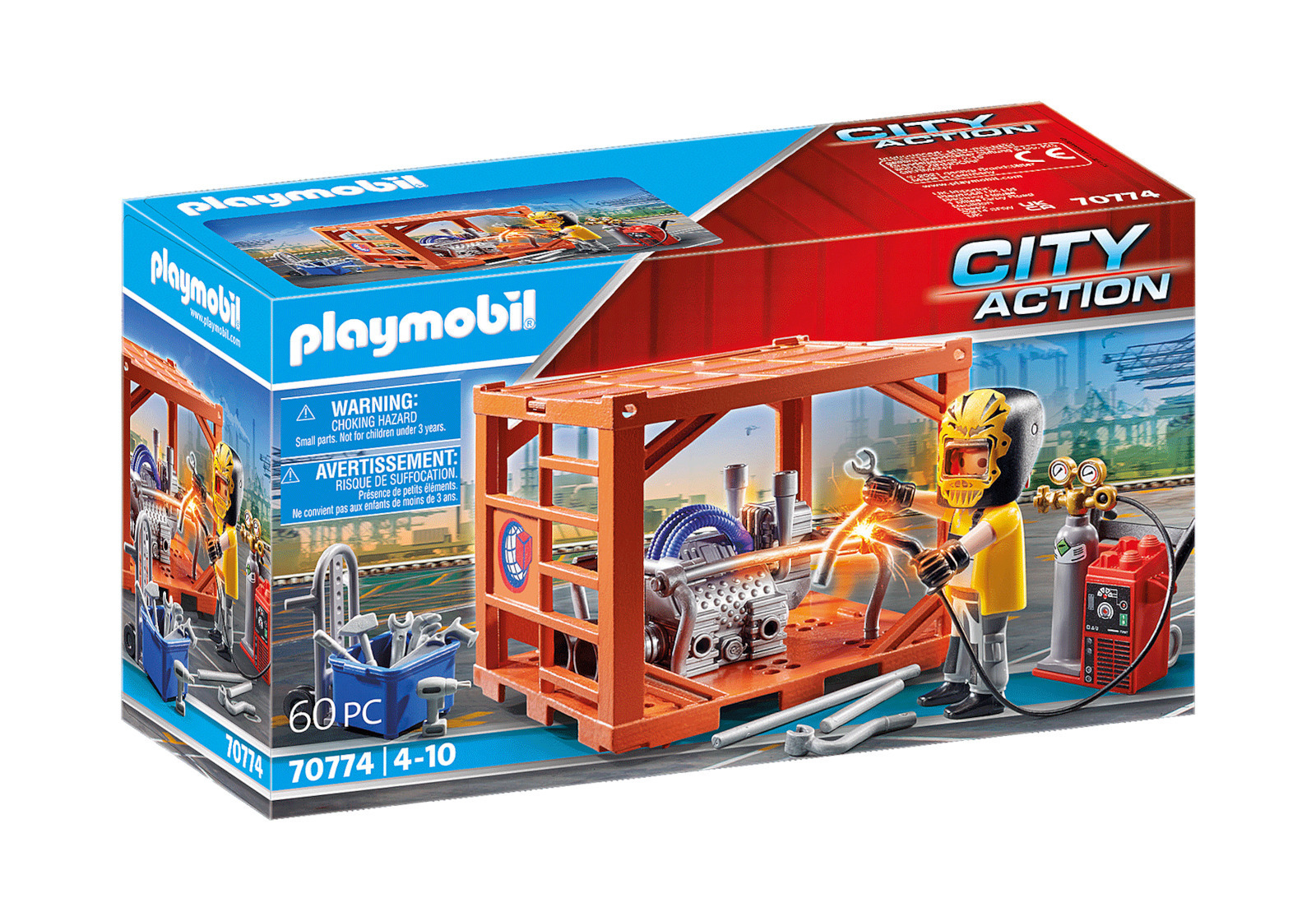 Playmobil City Action Κατασκευαστής Container για 4-10 ετών