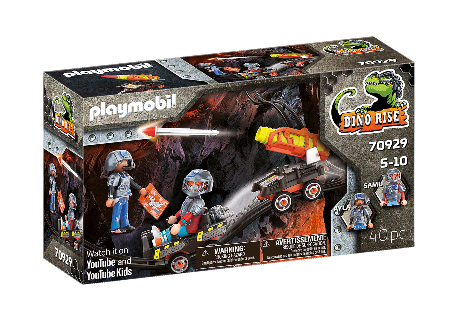 Playmobil Dino Rise Μαχητές με Όχημα Μεταφοράς Πυραύλων για 5-10 ετών