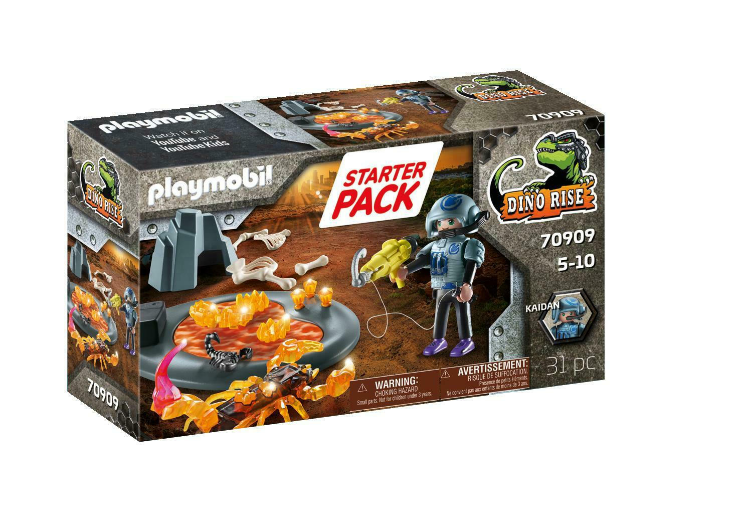 Playmobil Dino Rise Πολεμώντας τον Σκορπιό της Φωτιάς για 5-10 ετών