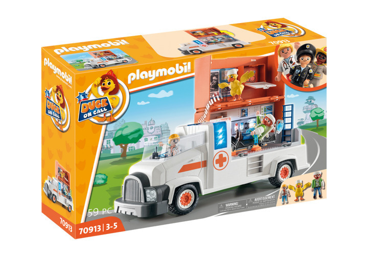 Playmobil Duck On Call Ασθενοφόρο για 3 ετών