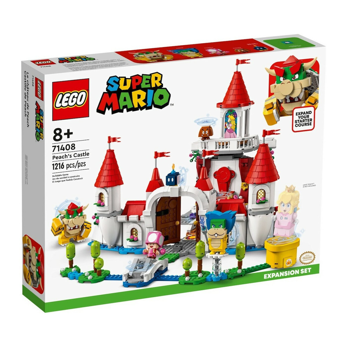 Lego Super Mario Peachs Castle Expansion Set για 8 Ετών Κωδικός 71408