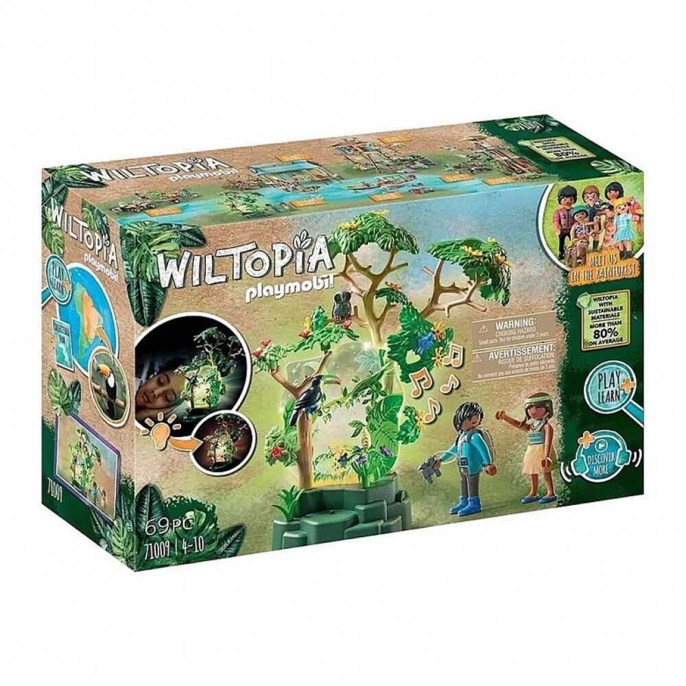Playmobil Wiltopia Τροπικό Δέντρο και Εξερευνητές για 4-10 ετών