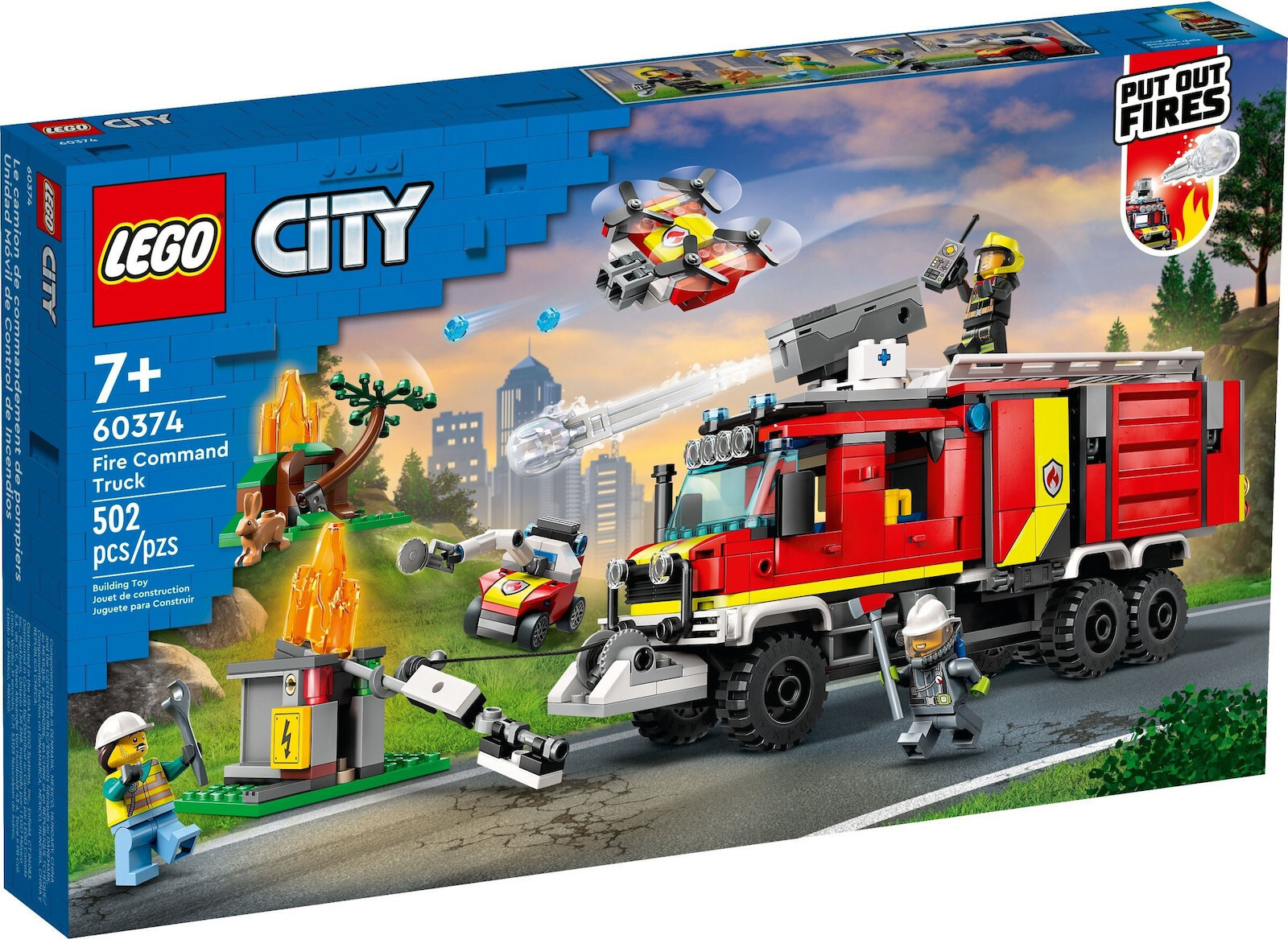Lego City Fire Command Truck για 7 Ετών Κωδικός 60374