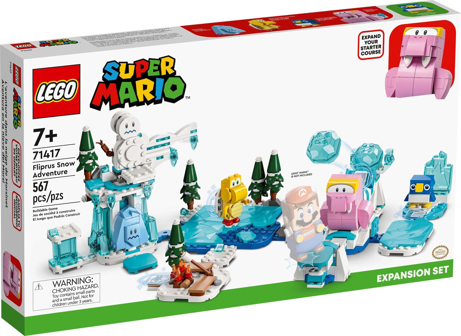 Lego Super Mario Fliprus Snow Adventure Expansion Set για 7 Ετών Κωδικός 71417