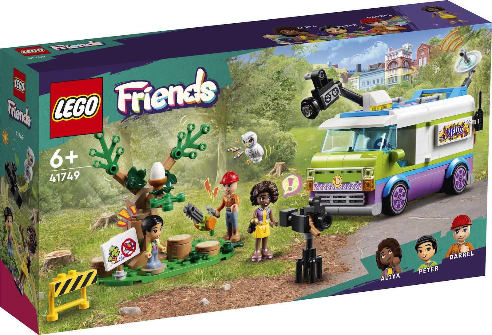 Lego Friends Newsroom Van για 6 Ετών Κωδικός 41749