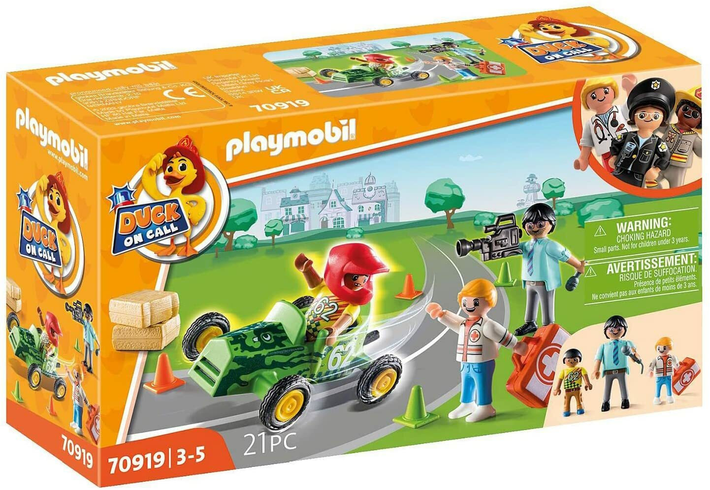 Playmobil Duck On Call Διάσωση στα Go-Kart για 3 ετών